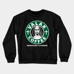 Scary Black Coffee Gift For Horror And Coffee Lovers Crewneck Sweatshirt